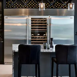 a Liebherr appliance in a home kitchen